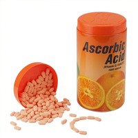 Comprimé de vitamine C d'acide ascorbique à haute teneur soins de la peau blanchissants à croquer améliore l'immunité supplément
