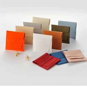 Pochette en microfibre luxueuse 8x8cm, anti-poussière, personnalisable, douce, idéale pour les fêtes, mariages, festivals, cadeaux - Product Image 1
