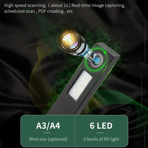 Cámara de alta definición para oficina, escáner de documentos A4 de alta resolución, cabina de video para enseñanza con luz LED de relleno. - Product Image 6