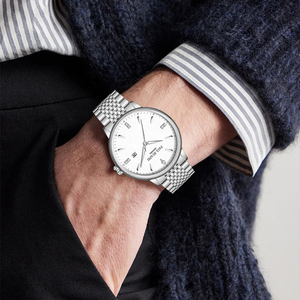 Reloj de Cuarzo para Hombre PAUL HUAFEI PH777 <span class=keywords><strong>Serie</strong></span> Polo, Resistente al Agua 3ATM, Correa de Acero Inoxidable, Reloj de Pulsera de Negocios con Fecha - Product Image 3