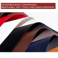 KEMERLIN Cuir synthétique haut de gamme en microfibre de suède PU épais, extensible, pour sacs de luxe, chaussures, automobiles, canapés et meubles