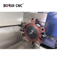Tour CNC horizontal multifonctionnel à banc incliné BR570DY avec axe Y et outils motorisés pour l'usinage des arbres à cames excentriques