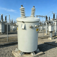 Transformateur monophasé immergé dans l'huile 6KV résistant à la corrosion avec réservoir en acier inoxydable pour distribution d'énergie en île