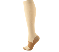 Chaussettes de compression longues et colorées pour hommes et femmes, en cuivre gradué, athlétiques