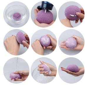 Miếng Bọt Biển Mỹ Phẩm Làm Sạch Sâu Mặt Chăm Sóc Da Miếng Bọt Biển Konjac Than Tre Hữu Cơ Thân Thiện Với Môi Trường - Product Image 4