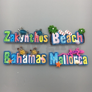 Aimant en résine 3D en forme de poisson, design <span class=keywords><strong>Tahiti</strong></span>, souvenir de plage, vente chaude pour les fabricants, à prix avantageux - Product Image 4