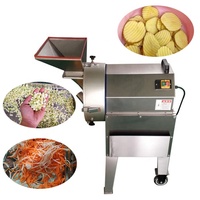 220V Automatische Groentesnijder & Fruit Snijder Chili Prei Kool Snijmachine Aardappel Snijmachine Wortel Ui Shredder Machine