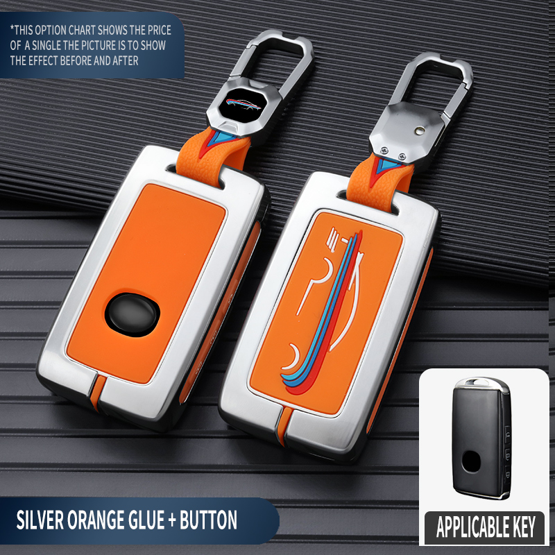 Pegamento naranja plateado + botón