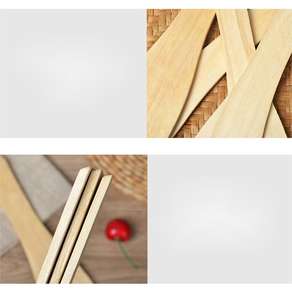 ملعقة مقلاة غير لاصقة طقم 6 قطع ملاعق نانتشو من الخيزران المكربن أوانٍ للمطبخ مبيعات المصنع مباشرة - Product Image 6