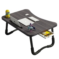Bureau d'ordinateur portable pliable en bois sur pied, vente chaude usine, poste de travail portable pour la maison et le bureau, aucun assemblage requis