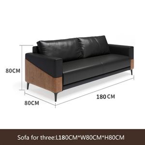 Nội thất văn phòng sang trọng thiết kế nội thất phòng khách da văn phòng sofa Set đồ nội thất - Product Image 6