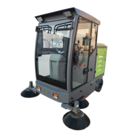 Balayeuse de voirie électrique entièrement fermée XY-C20, largeur de nettoyage 2000 mm, 48V 150Ah, double ventilateur, autonomie 6-8h, pour usine et parking