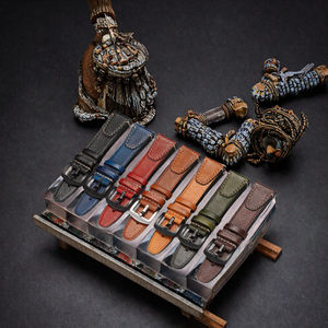 Correa de Reloj de Cuero de Doble Cara con Patrón de Lichi Vintage para Lionorm, Correa de Repuesto Suave para Reloj Inteligente, Venta al por Mayor de Fábrica - Product Image 2