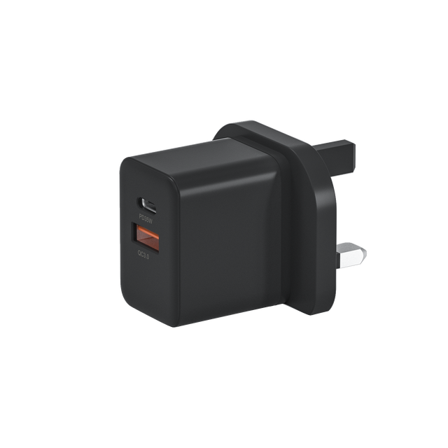 USB Wall Charger Cube Block Adapter Fast Charging 35W Gan Material 5v/3a Foldable Travel Accessories