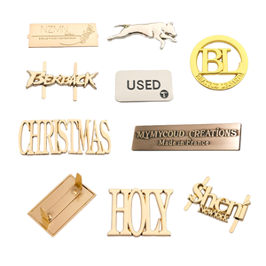 कस्टम अक्षर ब्रांड नए रंग का लोगो धातु लेबल लोगो धातु लेबल का लोगो पर्स धातु का लेबल है - Product Image 4