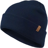 Bonnet de ski d'hiver ajustable en acrylique tricoté camouflage personnalisé avec patch et badge en cuir pour hommes/femmes – Vente en gros