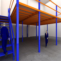 Plateforme d'atelier d'assemblage, système de plancher en mezzanine industriel, rayonnages de mezzanine robustes et durables, plancher en mezzanine pour la logistique