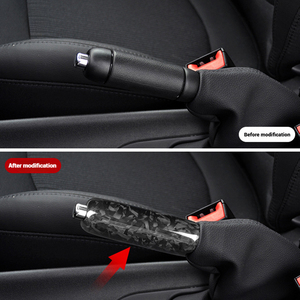 อุปกรณ์เสริมตกแต่งภายในทำจากคาร์บอนไฟเบอร์แท้อุปกรณ์เสริมเบรกมือสำหรับ Toyota Camry 2018 2019 2020 2021 2022 2023 - Product Image 4