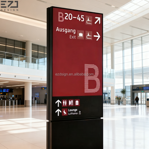 Servicios de ventanilla única Sistema de nombre del aeropuerto Señalización de señalización Wayfinding exterior/interior Señales direccionales Guía Plyon Sign - Product Image 2