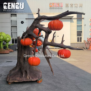 Haute Simulation Animatronic Arbre Halloween Citrouille Arbre Halloween Citrouille Lumière Décorations - Product Image 3