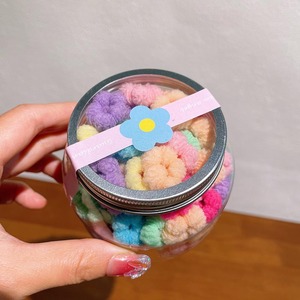 Élastiques à cheveux colorés en caoutchouc pour enfants coréens, bandeaux élastiques pour filles, serviettes à cheveux, chouchous qui ne blessent pas - Product Image 5
