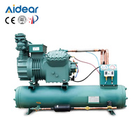 Aidear vente en gros, compresseur refroidi par air, réfrigération, unités de climatisation, condenseurs 3hp 3tr 30hp pour réservoir d'eau de refroidissement