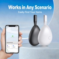 Traceur anti-perte Bluetooth MFi Find My en forme de goutte d'eau pour iOS, ultra-léger en ABS, 5,8 GHz, vente en gros B2B