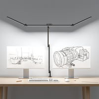 Lampe de table design LED, lampe de bureau d'architecte, haute luminosité, protection des yeux pour la chambre à coucher, le bureau, le salon, le travail de dessin