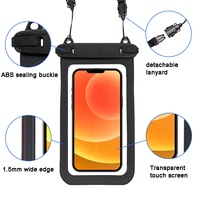 Nouvelle Tendance : Lanière Double Trou Grande Taille pour la Natation, la Plongée, le Surf – Accessoire Téléphone, Sac Étanche en PVC pour Téléphone Portable