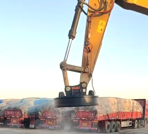 Imán de excavadora con motor y rodamiento para levantar productos de hierro para excavadoras de 12-40 toneladas Material Q345 de alta calidad - Product Image 6