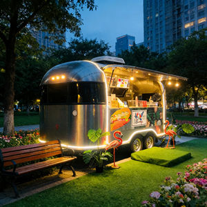 Carrito de Comida Comercial con Cubierta y Puerta con Cerradura para Helados, Bebidas Frías y Aperitivos Frescos, Venta Ambulante - Product Image 2