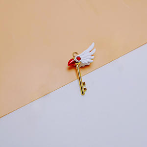 Llaveros de coche, llaveros de cartas bonitas, <span class=keywords><strong>Captor</strong></span> <span class=keywords><strong>Sakura</strong></span>, varita de estrella, venta al por mayor - Product Image 5