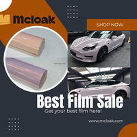 Film de protection de voiture violet brumeux à haute brillance Film de protection de voiture violet brumeux TPU Changement de couleur Vinyle pour la personnalisation des véhicules