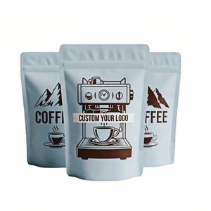 Bolsas de café personalizadas para tostadores de pequeños lotes, con etiqueta personalizada, tipo stand-up, con barrera de humedad y forro de aluminio, MOQ bajo de 500 unidades. - Product Image 1