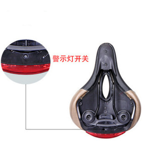 Yueli <b>Bicycle</b> Saddle With Taillight Large Shock Absorbing Seat Comfortable Cycling Gear For Ordinary <b>Bicycle</b> Unisex Adults - Product Image 4