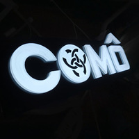 Lettres lumineuses LED pour logo mural extérieur, signalétique d'entreprise, lettres 3D éclairées, panneau lumineux LED pour restaurant, enseigne de magasin