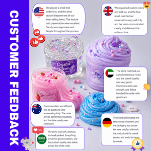 Kit de slime parfumé en gros avec breloques, jouet sensoriel non collant à marque privée pour les vendeurs e-commerce, les écoles et les fabricants OEM - Product Image 4