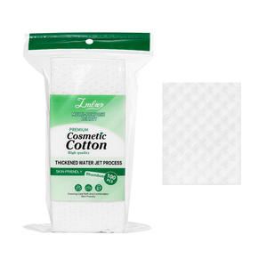Discos de Algodón Cosméticos Lmltop, Paquete de 100, Forma de Rombo, Proceso de Chorro de Agua, Gruesos, Aptos para la Piel, Uso Facial - Product Image 1