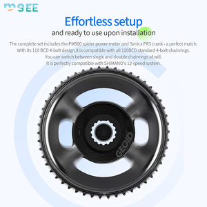 SeeMore Prêt à l'emploi Pédalier de vélo avec capteur de puissance 165/170/172.5mm 680g 110BCD - Product Image 3