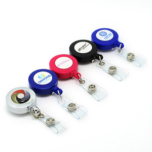 Accessoires de porte-clés extensibles personnalisés en plastique blanc, élégants, pour badges DIY - Product Image 2