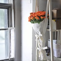 Sacs de courses portables d'extérieur, simples et décontractés, pour bouquets de fleurs, personnalisables, au design élégant et populaire, à prix abordable, vente en gros