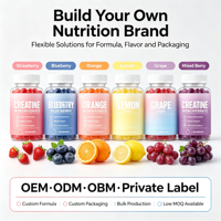 SYC BIO Créatine Monohydrate Gummies Soutien Quotidien Vitalité et Performance 60 Comprimés Fraise 1250mg Adulte Certifié Halal Vrac