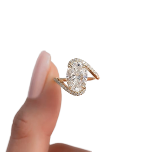 Custom Engagement 925 Sterling Silver Engagement Lab Diamond <b>Ring</b> Jewelry Women Moissanite <b>Ring</b> - Product Image 1