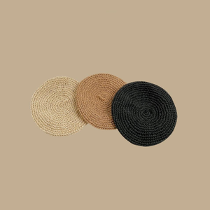 2025 nueva llegada verano moda <span class=keywords><strong>niñas</strong></span> señora mujeres <span class=keywords><strong>boinas</strong></span> rafia paja <span class=keywords><strong>ganchillo</strong></span> boina gorra - Product Image 4