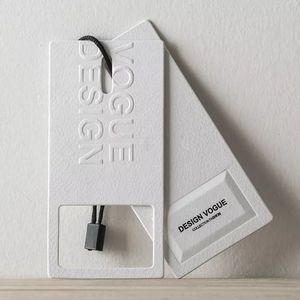 Custom Embossed Hang Tag - Luxury Fashion Apparel Artistic Texture Brand Label for Bags, Clothing, Shoes, and Hats - Product Image 2