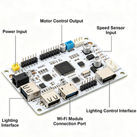 Carte de commande électronique pour ventilateur de plafond BLDC 110-240V 28-45W avec télécommande RF, régulation de vitesse silencieuse FOC