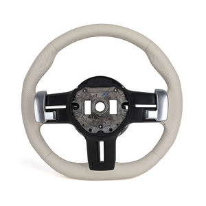 Volante de cuero completo blanco para <span class=keywords><strong>Mercedes</strong></span> Benz W204 W205 W206 W211 W212 W176 W213 <span class=keywords><strong>Cla</strong></span> W210 W124 C117 W177 W221 W222 S63 AMG - Product Image 2