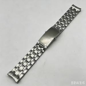 Correa de Reloj de Metal 904L de 18 mm, 20 mm, 22 mm con Extremos Curvos, Brazalete Presidencial de Acero Inoxidable Sólido para Correa <span class=keywords><strong>Omega</strong></span> <span class=keywords><strong>Seamaster</strong></span> Geneve - Product Image 6