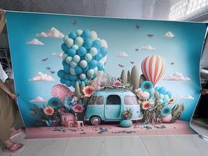 Fondo de fotografía retro primavera mariposa flor amor telón de fondo photobooth sesión de fotos prop decoración impresa <span class=keywords><strong>photocall</strong></span> - Product Image 5