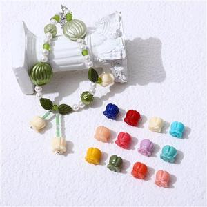 Benutzer definierte bunte Krone Blumen form Muschel harz Perlen für Schmuck machen Vintage Armband Ohrring Perlen Telefon kette Charms - Product Image 4